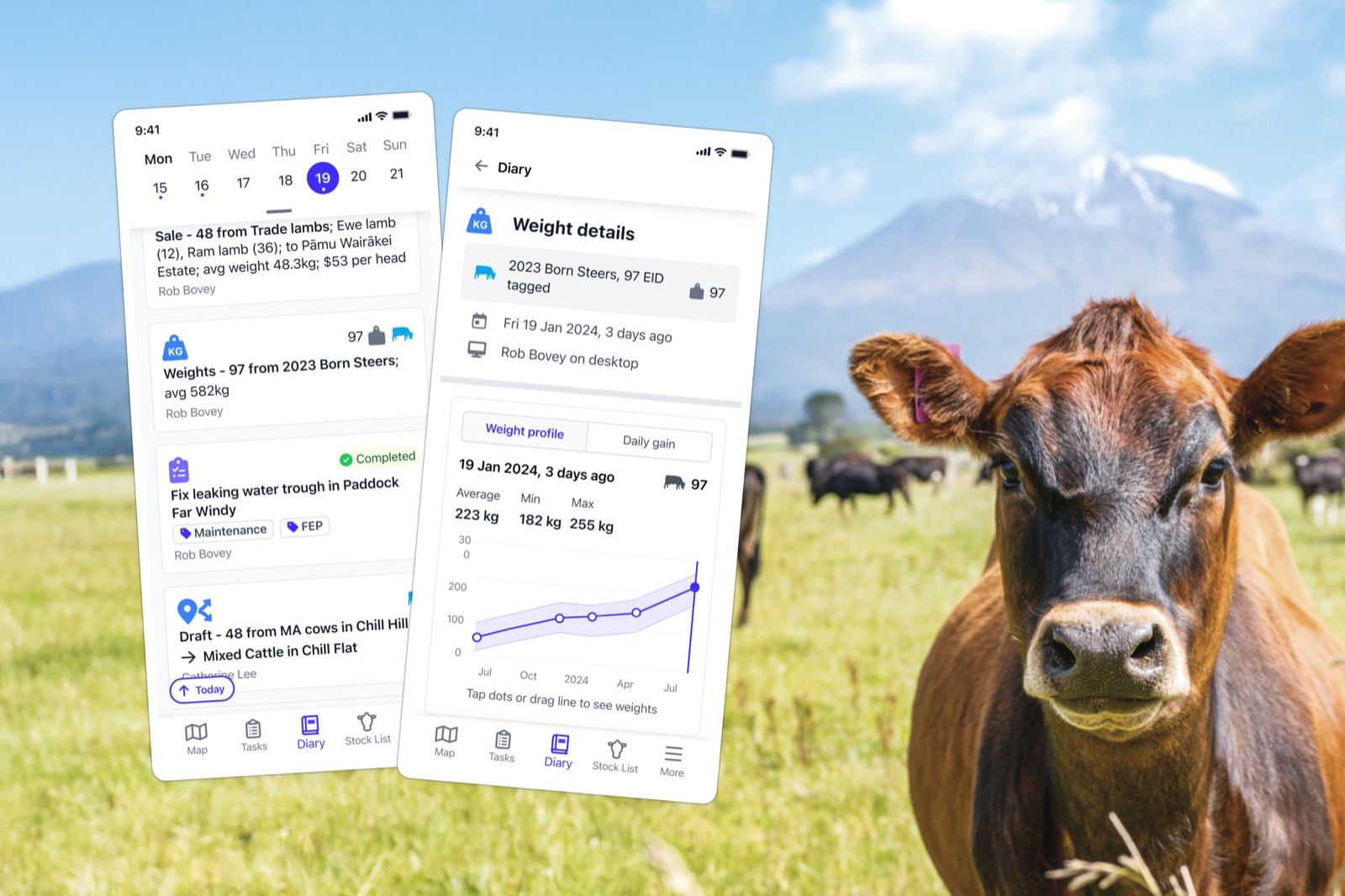 Diary: farm-wide view for in-field decisions.